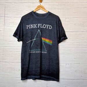 Pink Floyd T-Shirt Mens Size Large The Dark Side of the Moon Navy Band Music